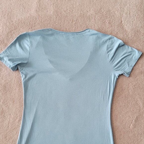 Gap V-Neck Tee Women's Size XS Light Blue Short Sleeve Cotton T-shirt - Picture 6 of 8